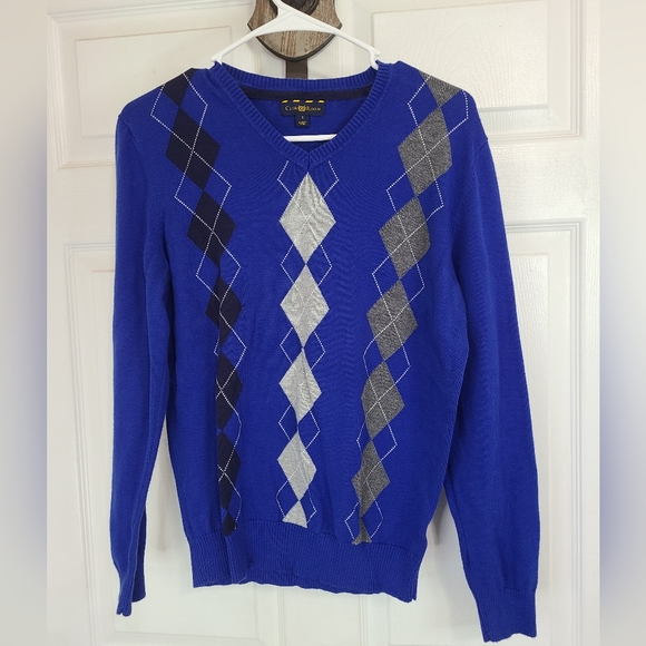 Club Room Men's Classic Long Sleeve Sweater, Size: Small Color: Blue - Picture 1 of 10